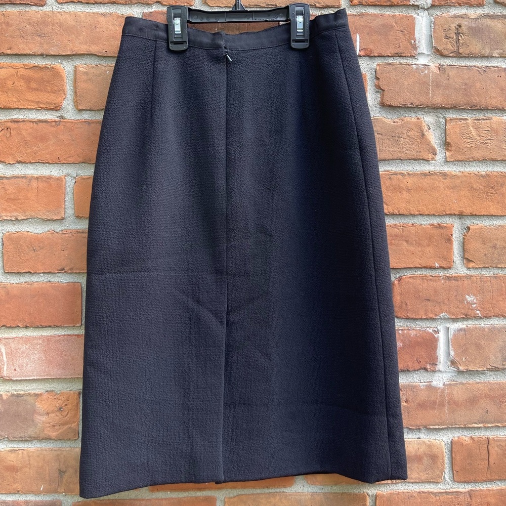 Oscar Da La Renta Wool Pencil Skirt - Picture 3 of 6